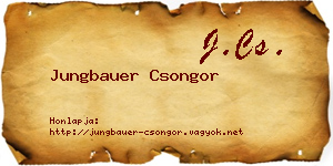 Jungbauer Csongor névjegykártya